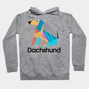 Dachshund Retro Minimalistic Dog Owner Wiener Dog Funny Hoodie